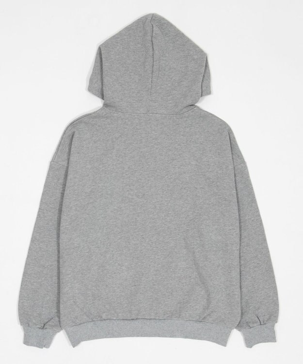 WEGO グラフィックビッグプルパーカー 杢グレー