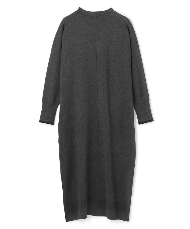 UNFILO 【野呂佳代さん着用】マイビューティニット Ｖネックワンピース チャコール