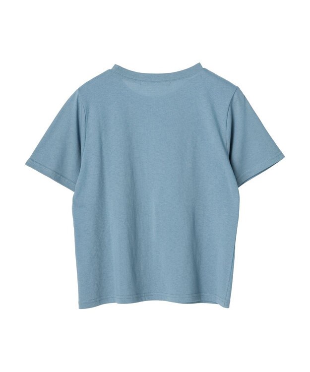 Green Parks ・ＲＡＹ　ＣＡＳＳＩＮ　パールドットロゴＴシャツ Blue