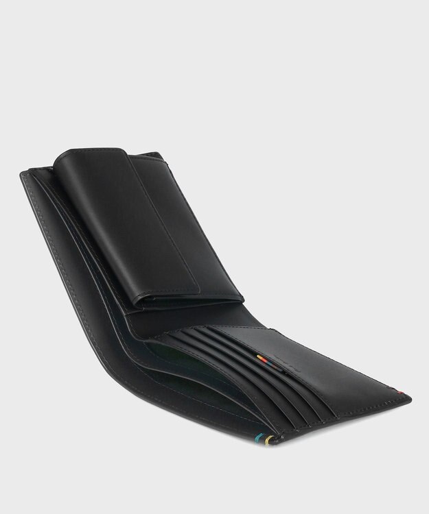 Paul Smith ハイライトステッチ 2つ折り財布 ブラック