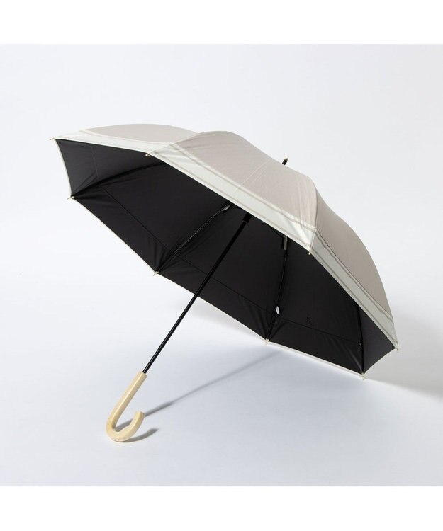 UNBILLION cache nez / 切り替えダブルラインショートパラソル ベージュ