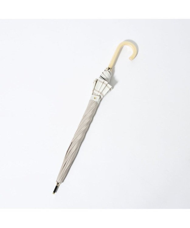 UNBILLION cache nez / 切り替えダブルラインショートパラソル ベージュ