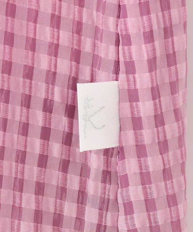 組曲 KIDS 【150-160㎝】ギンガムサッカー ワンピース ラズベリー