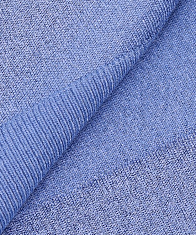 23区 L 【洗える】オータムシャイニー リラクシー ニット サックスブルー系