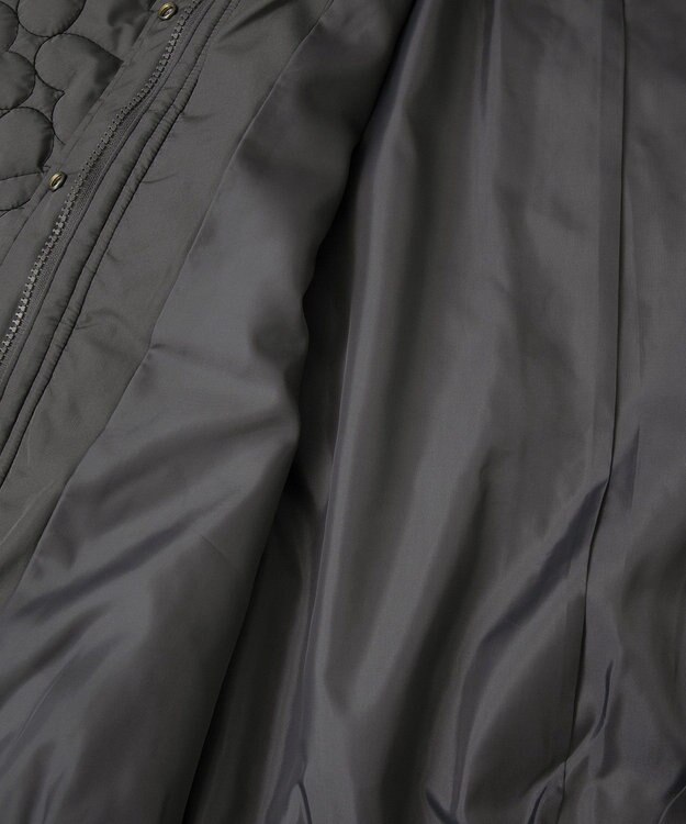 Green Parks ・ｓｗｉｎｇ　ｂｙ　ハートキルトコクーンブルゾン Charcoal Gray