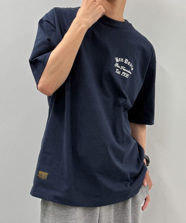 WEGO LOWRDE　EMB　TEE ネイビー
