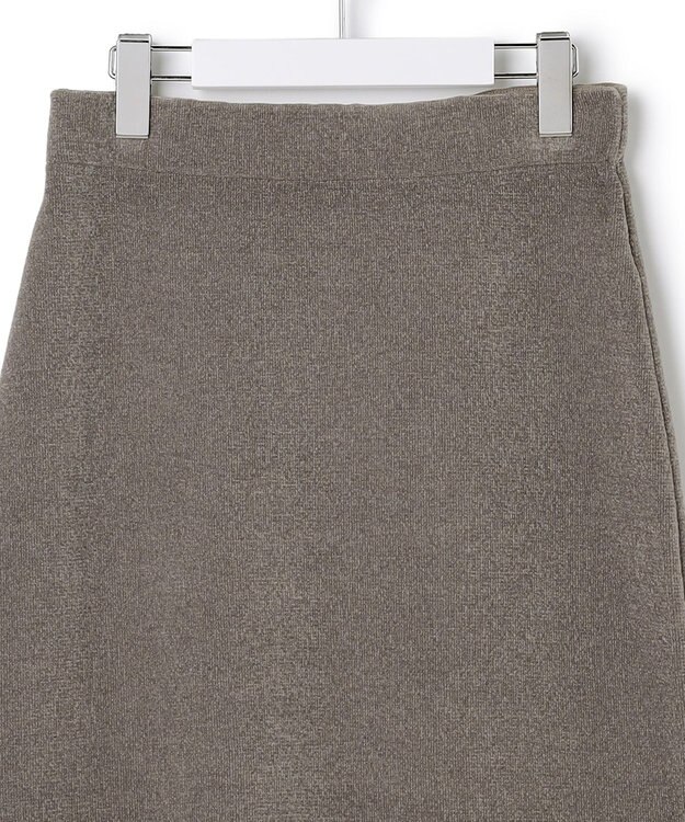 23区 S 【SLOW/一部店舗限定】ベロア風ニット スカート ブラウン系