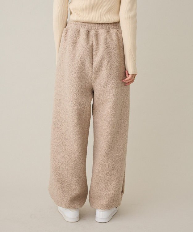 CRAFT STANDARD BOUTIQUE ブークレ風カットソーパンツ Beige