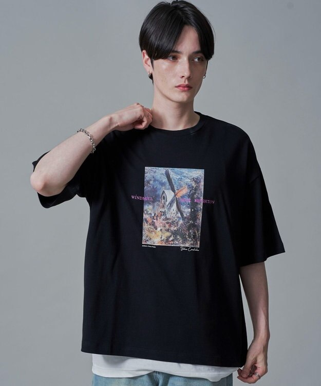 WEGO ARTCOLLECTIONプリントT（SS） ブラック