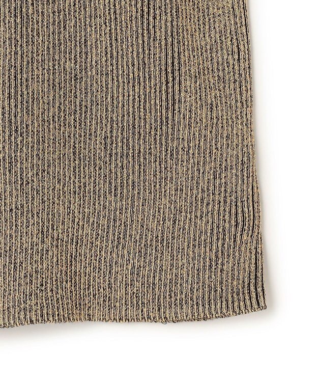 uncrave ラメニット タートルトップス シャンパンゴールド