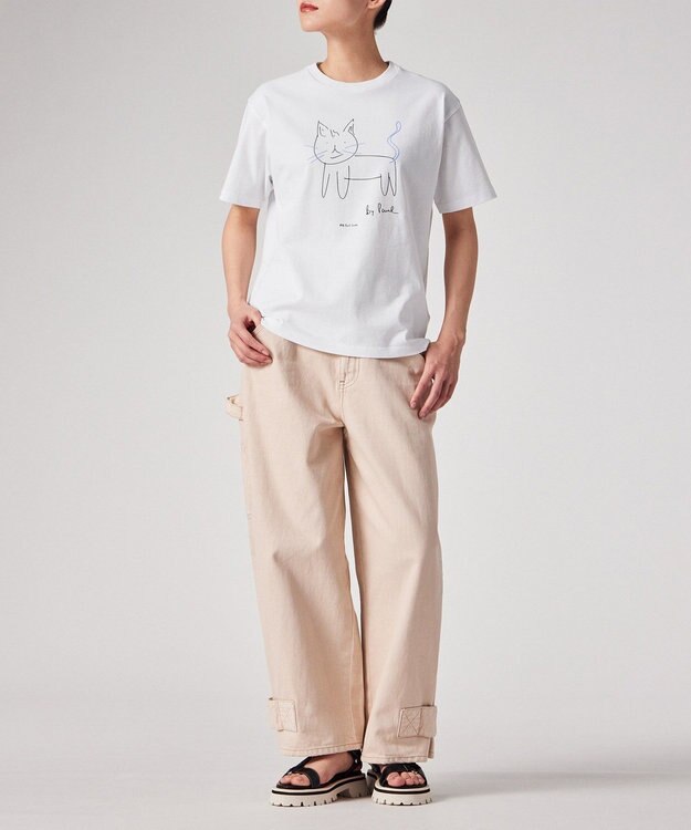 Paul Smith Drawn by Paul Cat Tシャツ ホワイト