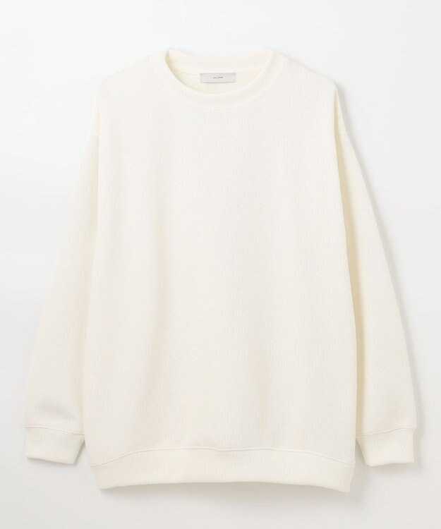 ANY L 【洗濯機可】ダブルフェイスジャージープルオーバー エクリュ