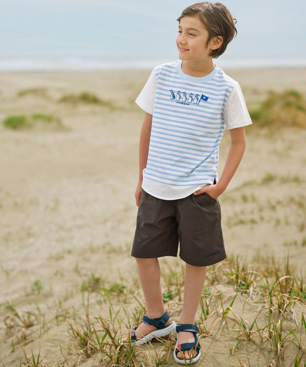 J.PRESS KIDS 【110-130cm】フンボルトペンギンＴシャツ サックスブルー系1