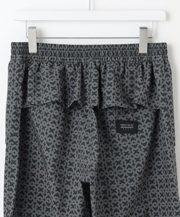 23区GOLF 【MEN】モノグラム レインパンツ  2WAYストレッチ 透湿防水 防風 撥水 ポケッタブル ブラック系5