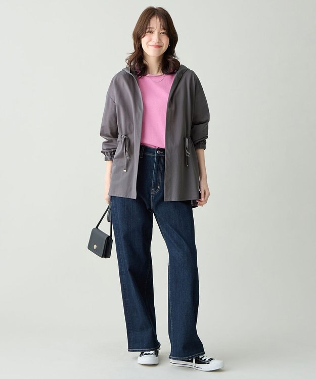 ANY L ドライフーディーカーディガン スレート