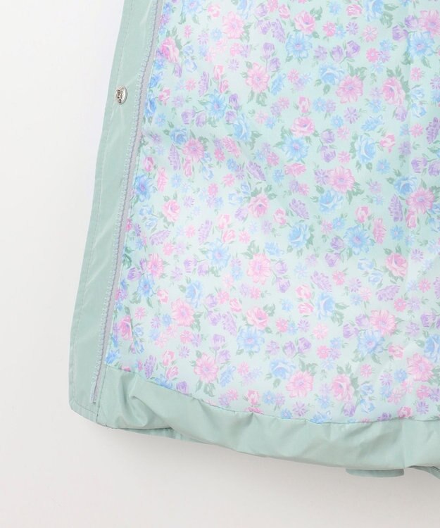 ANY KIDS 【洗濯機OK】中綿リボンコート ミント