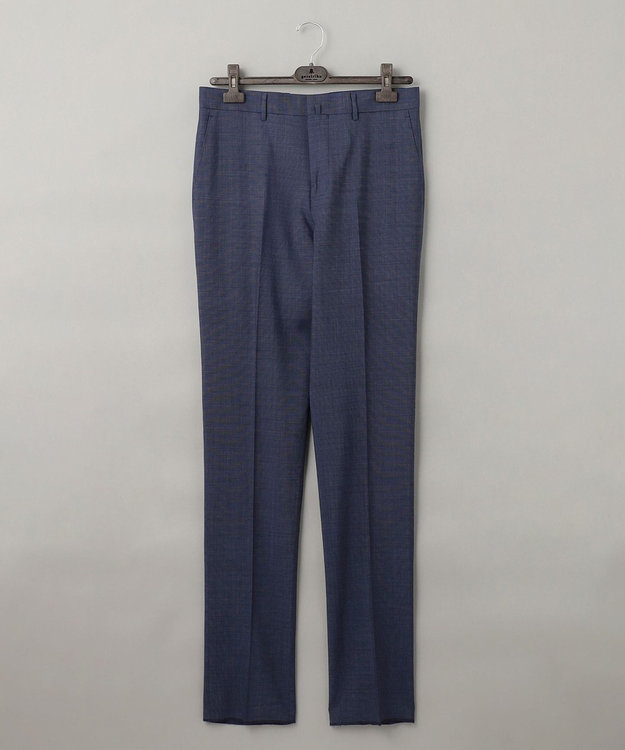 GOTAIRIKU ロングセラー【洗える/折り目加工/シワになりにくい/ウエストアジャスター】ウォッシャブル サマーウール100％パンツ_限定色(ノータック)23/24年モデル 新色/ダルブルー系8