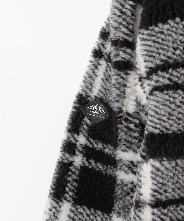 JOSEPH ABBOUD MOUNTAIN 【軽量/暖か/男女兼用】チェックフリース ブルゾン ブラック系4