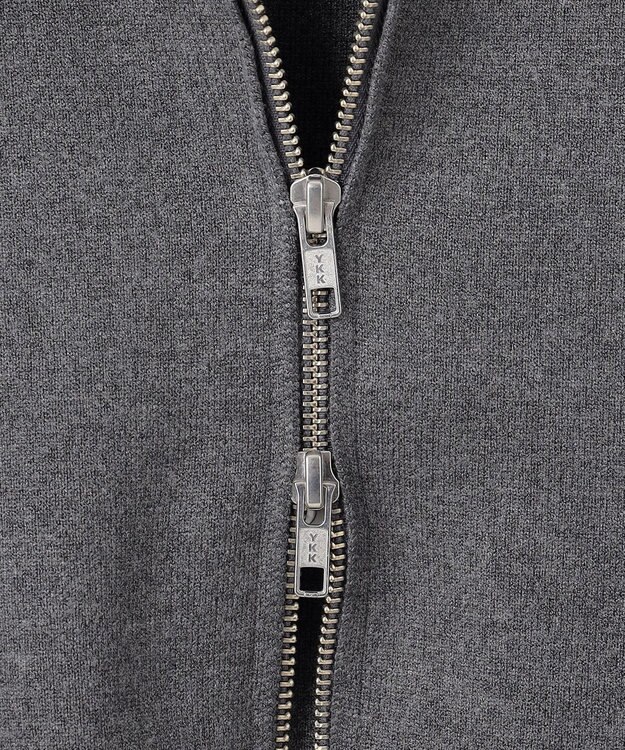 NAVE 【ReNAVE・洗える】スムースニット トラックジャケット グレー系