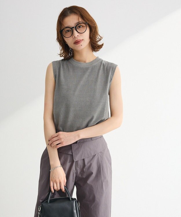 Green Parks ・ＤＯＵＢＬＥ　ＦＬＡＧＳ　ピグメント切替ノースリ Light Gray