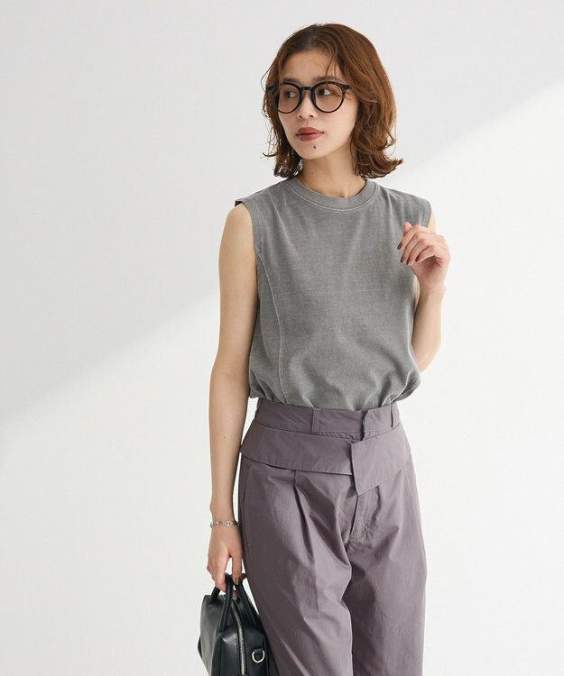 Green Parks ・ＤＯＵＢＬＥ　ＦＬＡＧＳ　ピグメント切替ノースリ Light Gray