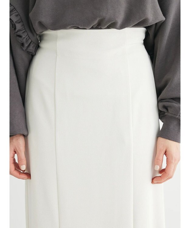 Green Parks ストレッチマーメイドスカート Ivory