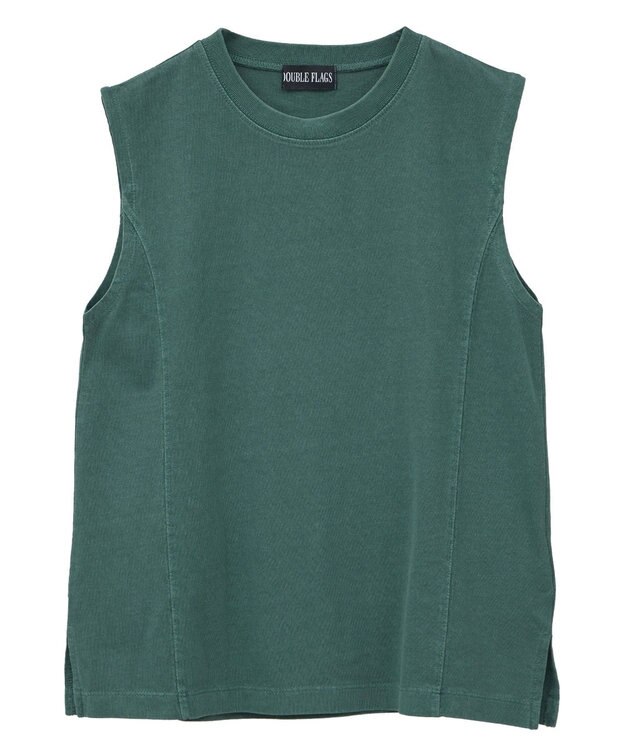 Green Parks ・ＤＯＵＢＬＥ　ＦＬＡＧＳ　ピグメント切替ノースリ Green