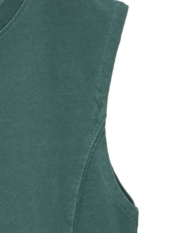 Green Parks ・ＤＯＵＢＬＥ　ＦＬＡＧＳ　ピグメント切替ノースリ Green