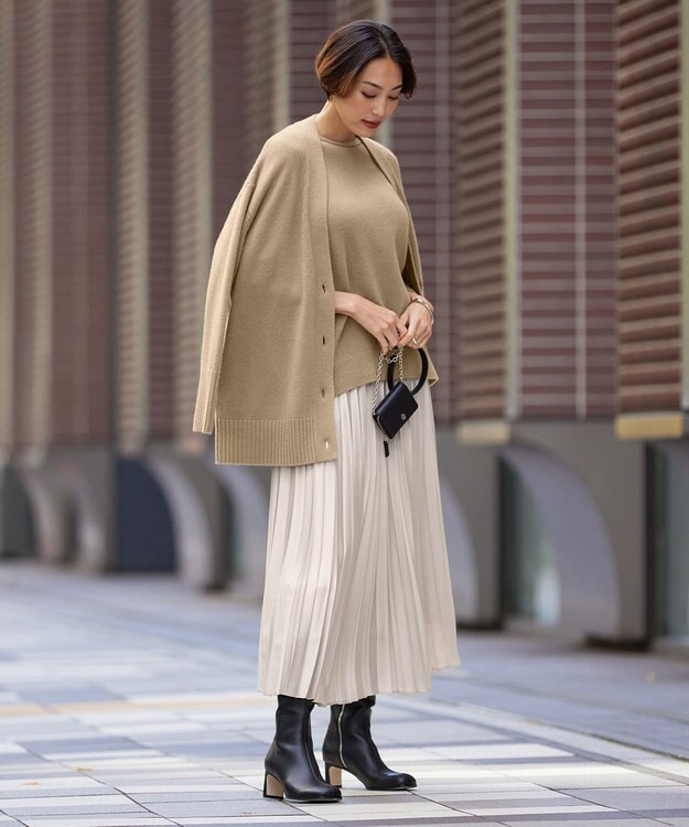 ICB ストレッチロングブーツ ブラック系