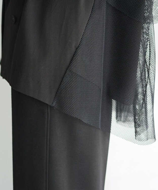 YECCA VECCA 異素材MIXテーラードジャケット Black