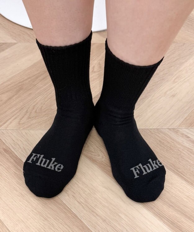 WEGO Flukeロゴリブソックス ブラック