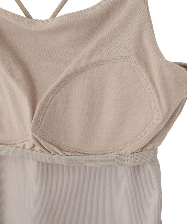 earth music&ecology 【予約】適ON カップ付きキャミソール ベージュ