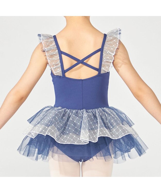 Chacott スカート付レオタード ネイビー