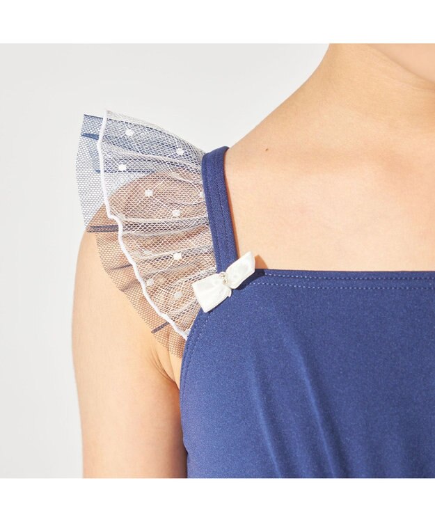 Chacott スカート付レオタード ネイビー