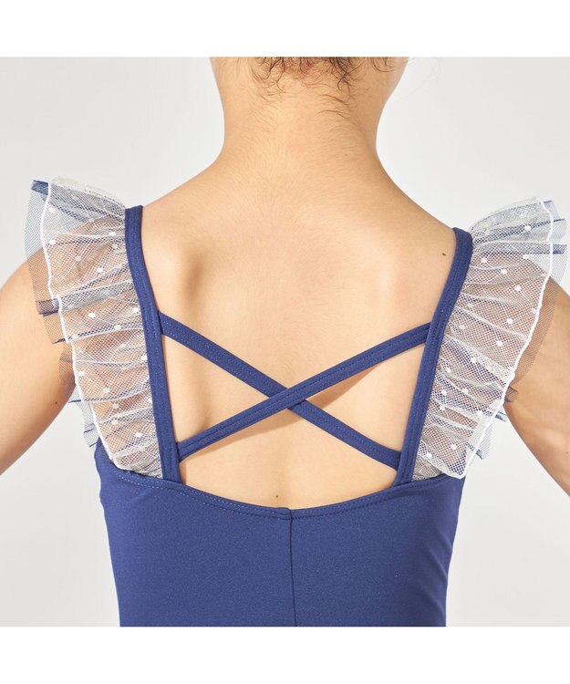 Chacott スカート付レオタード ネイビー