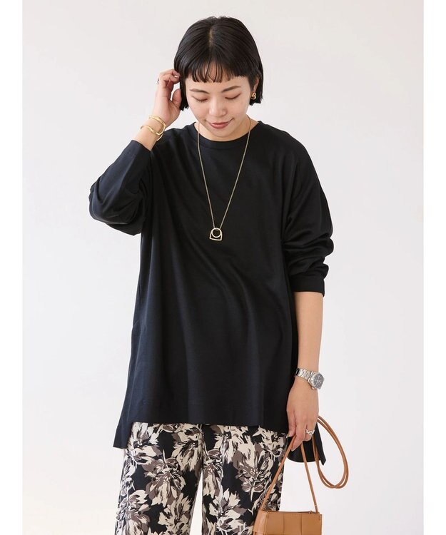 AMERICAN HOLIC サイドスリットカットチュニック Black