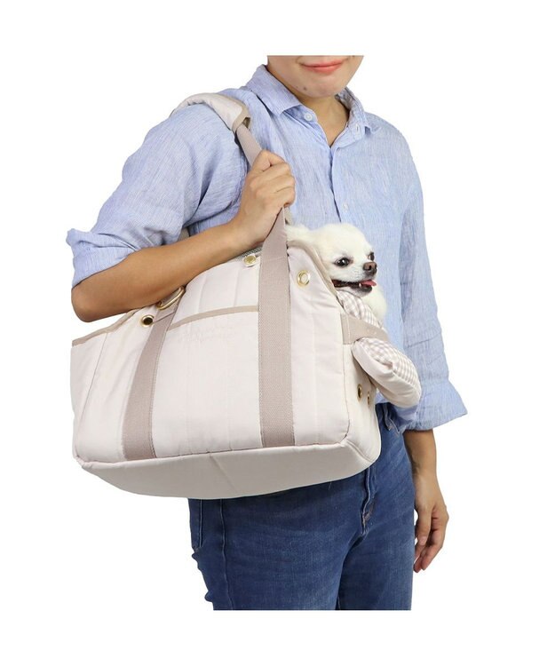PET PARADISE ペットパラダイス キルティング キャリーバッグ 超小型犬 S 約1.5～4㎏ ベージュ