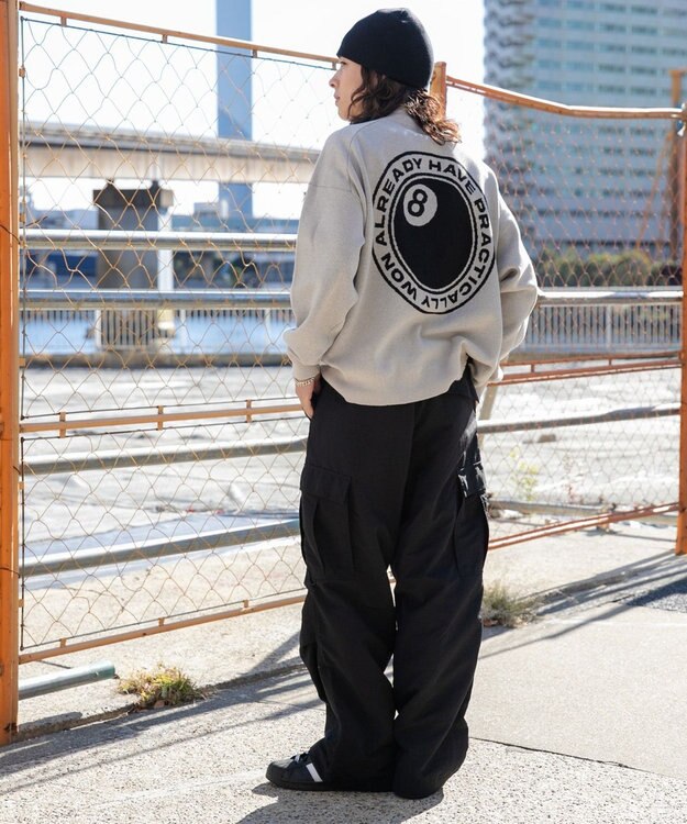 WEGO ナイロンカーゴパンツ ブラック