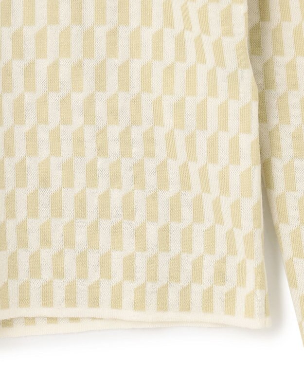 JOSEPH ファインアルコーブジャガード　ニット Pale Olive/Ivory