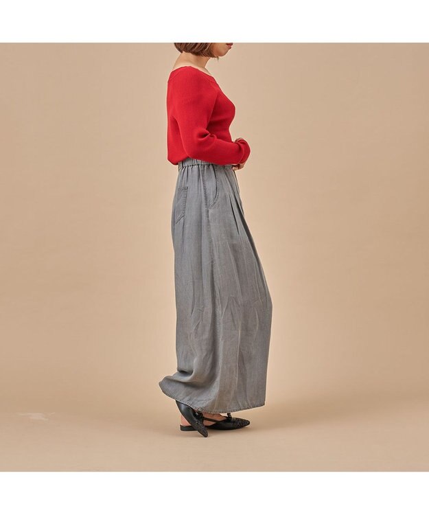 MODE ET JACOMO <carino>グリッターコンビフラットシューズ ブラックコンビ