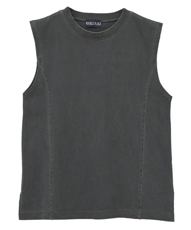 Green Parks ・ＤＯＵＢＬＥ　ＦＬＡＧＳ　ピグメント切替ノースリ Charcoal Gray