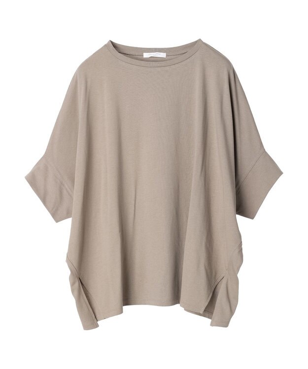 Green Parks ドルマンカット５分袖プルオーバー Beige