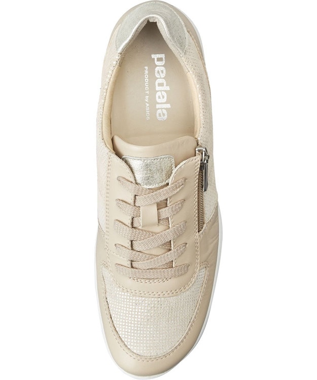 ASICS WALKING ペダラ スニーカー ジップ レディース 2E ベージュ系