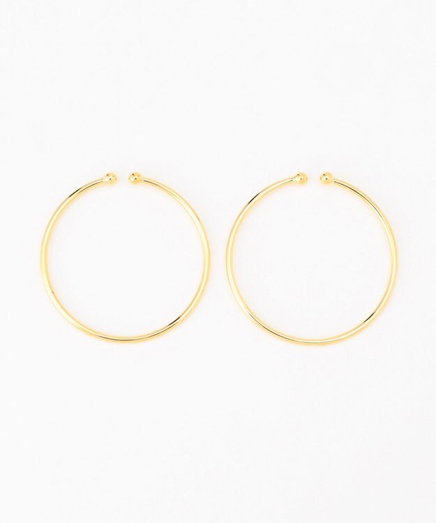 GRACE CONTINENTAL ラインコインフープイヤーカフ ゴールド