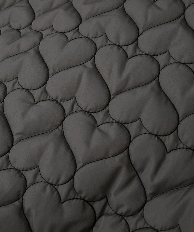 Green Parks ・ｓｗｉｎｇ　ｂｙ　ハートキルトコクーンブルゾン Charcoal Gray