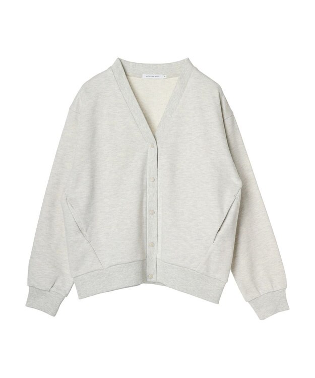 AMERICAN HOLIC 裏毛Ｖネックカーディガン Oatmeal