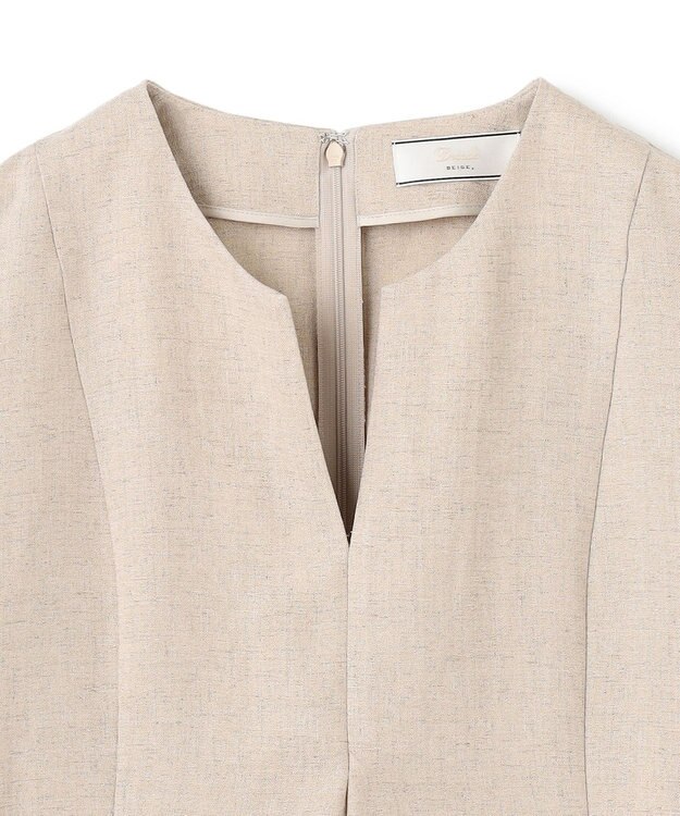 BEIGE， CAROLE / ペプラムブラウス Sand×Slate