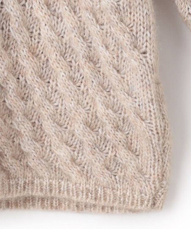 JOSEPH ファジーケーブル　ハイネックニット Khaki