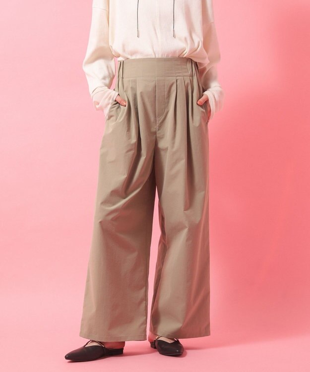 Green Parks ツータックイージーパンツ Beige