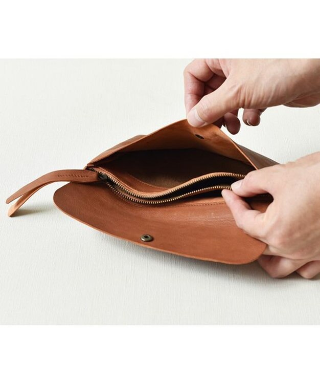 genten 貴重品ポーチ クロ